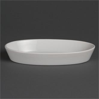 W418 Olympia Whiteware Oval Sole Dishes 195x 110mm