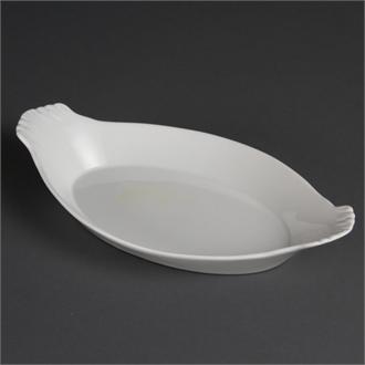 W423 Olympia Whiteware Oval Eared Dishes 320x 177mm