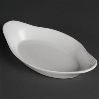 W427 Olympia Whiteware Oval Eared Dishes 229x 127mm