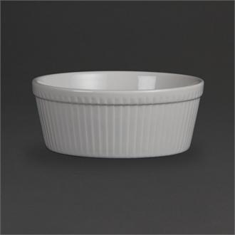 W446 Olympia Whiteware Souffle Dishes 128mm