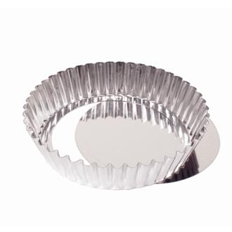 W717 Matfer Deep Fluted Quiche Tin With Removable Base 20cm