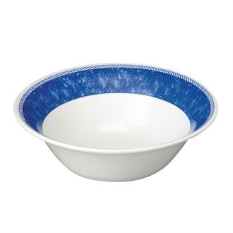 W797 Churchill New Horizons Marble Border Salad Bowls Blue 213mm