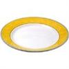 W849 Churchill New Horizons Marble Border Mediterranean Dishes Yellow 252mm