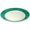 W878 Churchill New Horizons Marble Border Mediterranean Dishes Green 252mm