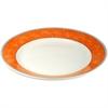 W879 Churchill New Horizons Marble Border Mediterranean Dishes Orange 252mm