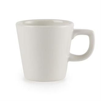 W886 Churchill Plain Whiteware Cafe Cups 220ml