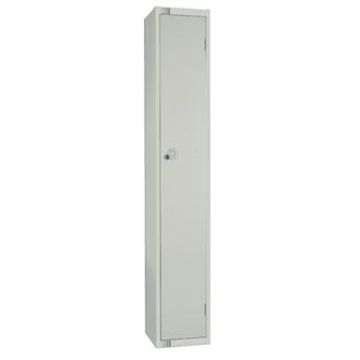 W929PS Elite Single Door Locker Grey Padlock Sloping Top 300mm