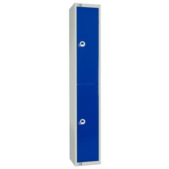 W975P Elite Two Door Locker Blue Doors Padlock 450mm