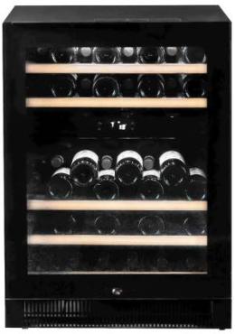 Vestfrost WFG47 Glass Single Door Dual-Zone Compact Wine Cabinet, 44 x 750ml Bottles
