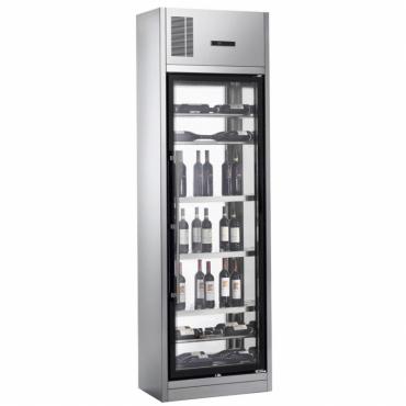 Gemm WL5-122S Commercial Stainless Single Glass Door Premium Wine Cooler