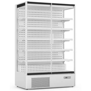Prodis XMD1250PFGDW Panoramic Frameless Glass Door White Multideck