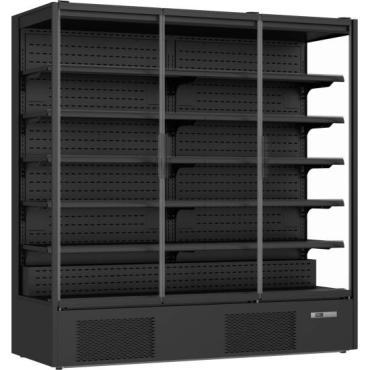Prodis XMD1875PFGDK Panoramic Frameless Glass Door Black Multideck