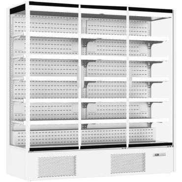 Prodis XMD1875PFGDW Panoramic Frameless Glass Door White Multideck
