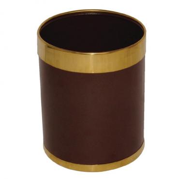 Bolero Y804 Waste Paper Bin with Gold Rim