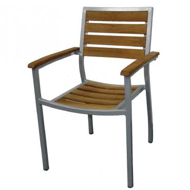 Y820 Bolero Wood and Aluminium Outdoor Chairs (Pack of 4)