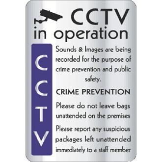 Y928 CCTV In Operation Crime Prevention Sign