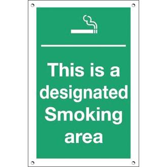 Y936 Designated Smoking Area Sign