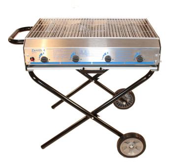 Fir Tree Zenith 4 Stainless Steel Foldable Propane Gas Barbecue - 4 Burners