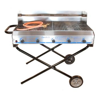 Fir Tree Zenith 5 Stainless Steel Foldable Propane Gas Barbecue - 5 Burners