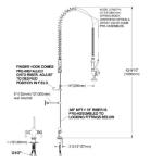 Die-Pat Pre-Rinse Faucet Assembly 501H2O‐FA