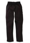 Whites A582 Unisex Vegas Chefs Trousers Black. 