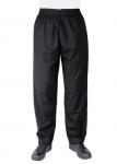 Whites A582 Unisex Vegas Chefs Trousers Black. 