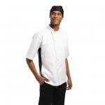 Nevada Chefs jacket with black contrast A928