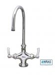 Mechline Aquajet AJ-B-2, Single Pedestal, Twin Water Feed Commercial Tap