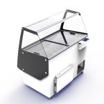 Crystal ATHENA Commercial Ice Cream Display Range - White