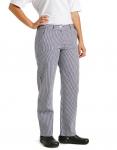 Whites B100 Womens Chef Trousers Blue and White Check. 