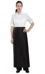 Whites Long Bistro Unisex Apron Black.