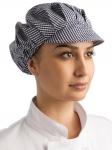 Whites B257 Peaked Unisex Hat Blue and White Check.