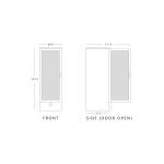 Blizzard BAR10 Upright Single Door Bottle Cooler