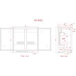 Blizzard BAR2 Double Door Bottle Cooler Hinged doors, BAR2SL Sliding Doors