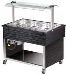 Blizzard BB-HOT Black Laminated Heated Buffet Display Bain Marie