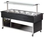 Blizzard BB-HOT Black Laminated Heated Buffet Display Bain Marie