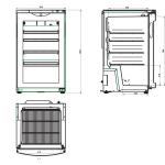 Blizzard BC105 105 Litre Commercial Undercounter Display Fridge / Bottle Cooler