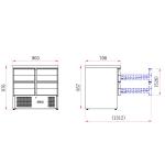 Blizzard BCC2-4D 4 Drawer Compact Commercial Gastronorm Counter