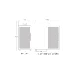 Blizzard BF1SSCR Glass Door GN Freezer  650L