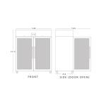 Blizzard BF2SSCR Double Glass Door GN Freezer – 1300L