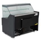 Blizzard BFG BK Commercial Refrigerated Black Serveover Counter Range - Flat Glass