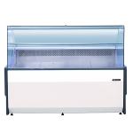 Blizzard BFG WH Commercial Refrigerated White Serveover Counter Range - Flat Glass