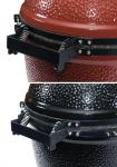 KAMADO JOE - Big Joe -  Ceramic Grill with Cart & Side Shelves - Red Only- BJ24RH