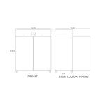 Blizzard BR2SS Double Door Stainless Steel Refrigerator