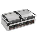 Blizzard BRSCG2 Commercial Double Contact Grill - Flat Bottom, Ribbed Top