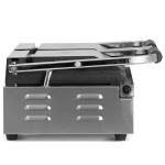 Blizzard BRSCG2 Commercial Double Contact Grill - Flat Bottom, Ribbed Top