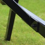 Bolero Steel Frame Wooden Picnic Bench 