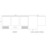 Blizzard BSP3 3 DR Compact GN Saladette Counter with Cutting Board - 368L