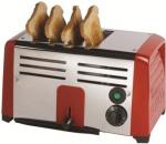 Burco TSSL14 Chrome 4 Slot Toaster