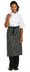 Whites Butchers Unisex Waist Apron Blue and White Stripe. 